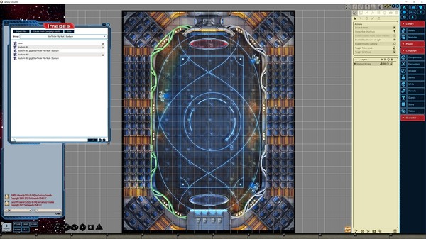 Fantasy Grounds - Starfinder RPG - FlipMat - Stadium