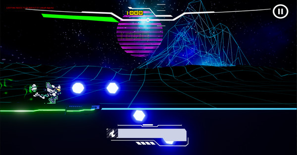 Screenshot z Turbo Light Rush