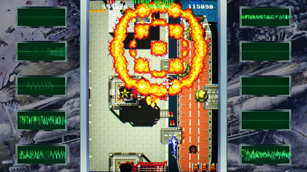 Screenshot z Twin Cobra