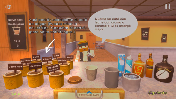 Screenshot z Barista: Take Away