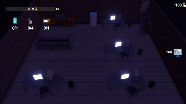 Screenshot z Hacker life simulator