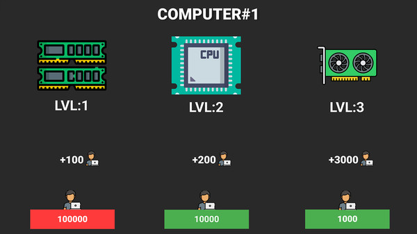 Screenshot z Hacker life simulator