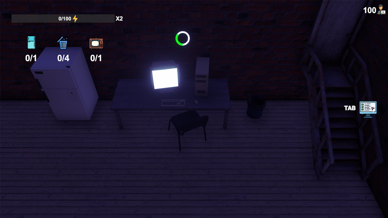 #2. Hacker life simulator (Steam) 由: DFRGAMES