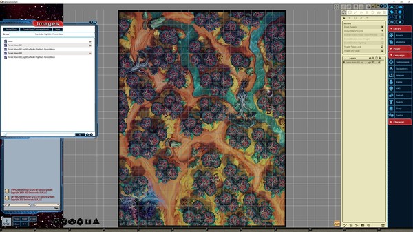 Fantasy Grounds - Starfinder RPG - FlipMat - Forest Moon