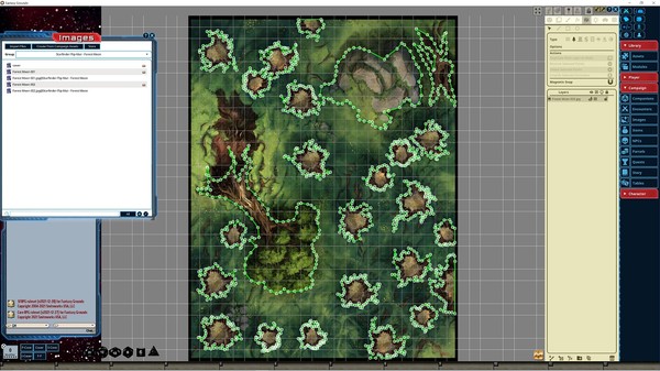 Fantasy Grounds - Starfinder RPG - FlipMat - Forest Moon