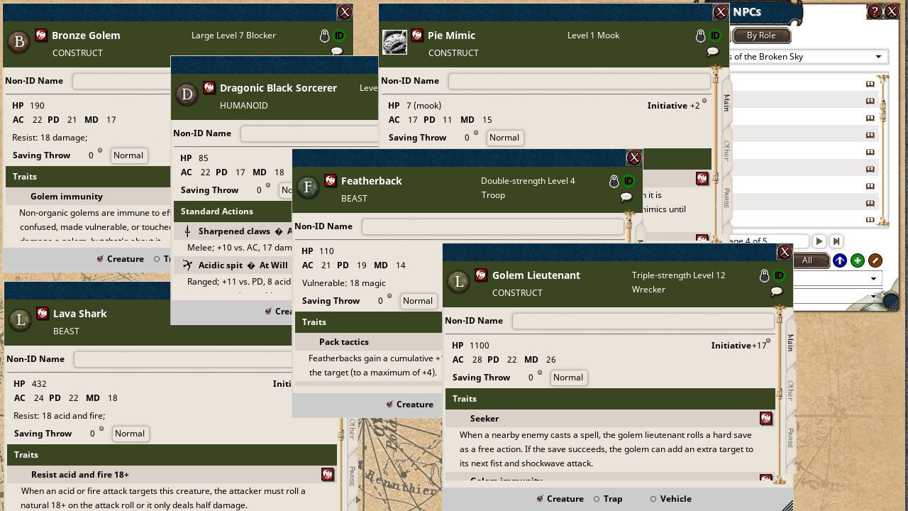 Fantasy Grounds - Shards of the Broken Skyのスクリーンショット 1