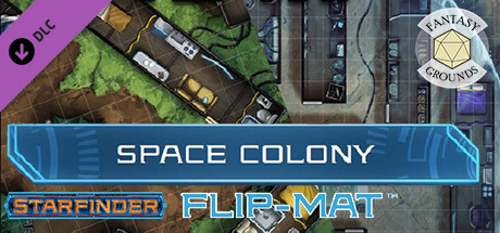 Fantasy Grounds - Starfinder RPG - FlipMat - Space Colony Header Image