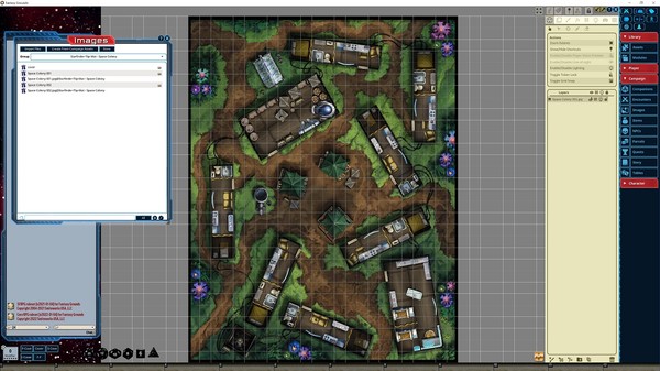 Fantasy Grounds - Starfinder RPG - FlipMat - Space Colony