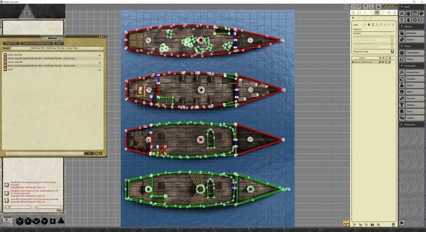 Fantasy Grounds - Pathfinder RPG - Pathfinder Flip-Map - Classic Ship