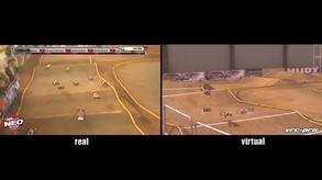 Game versus Real RC 1:8 nitro buggies at NEO 1 UK