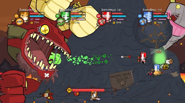 Screenshot z Castle Crashers