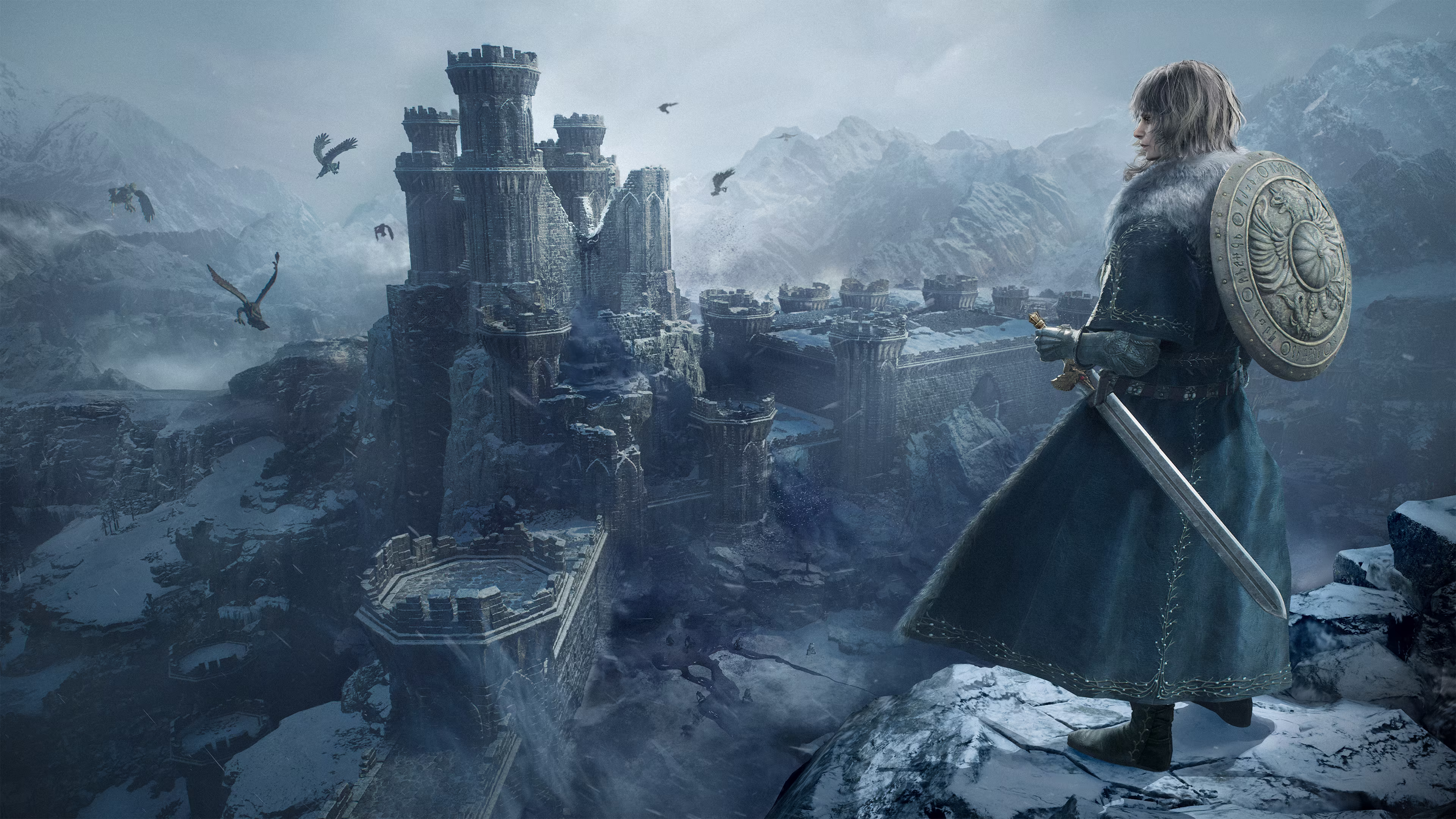 Região congelada de Norgan em Dragon’s Dogma 2 a 60 fps no xbox