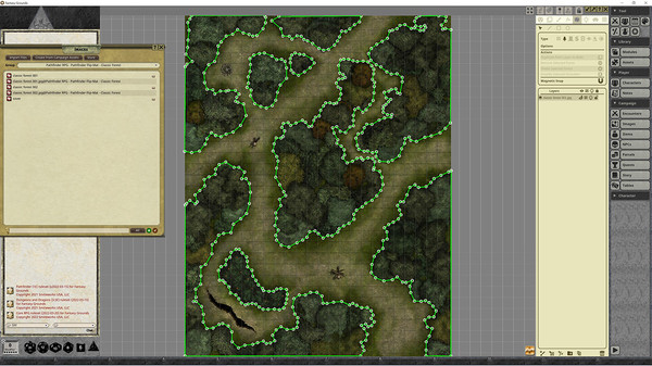 Fantasy Grounds - Pathfinder RPG - Pathfinder Flip-Map - Classic Forest