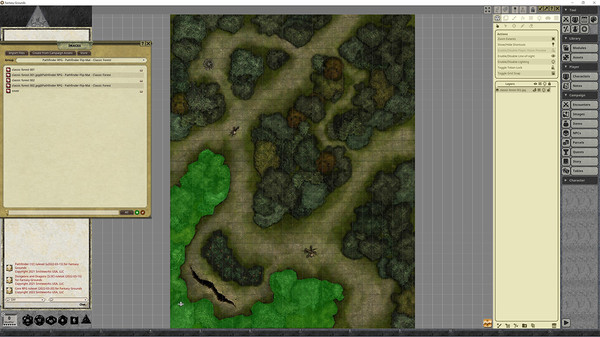 Fantasy Grounds - Pathfinder RPG - Pathfinder Flip-Map - Classic Forest