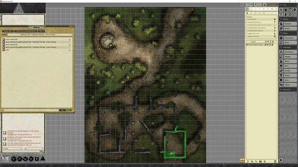 Fantasy Grounds - Pathfinder RPG - Pathfinder Flip-Map - Classic Swamp