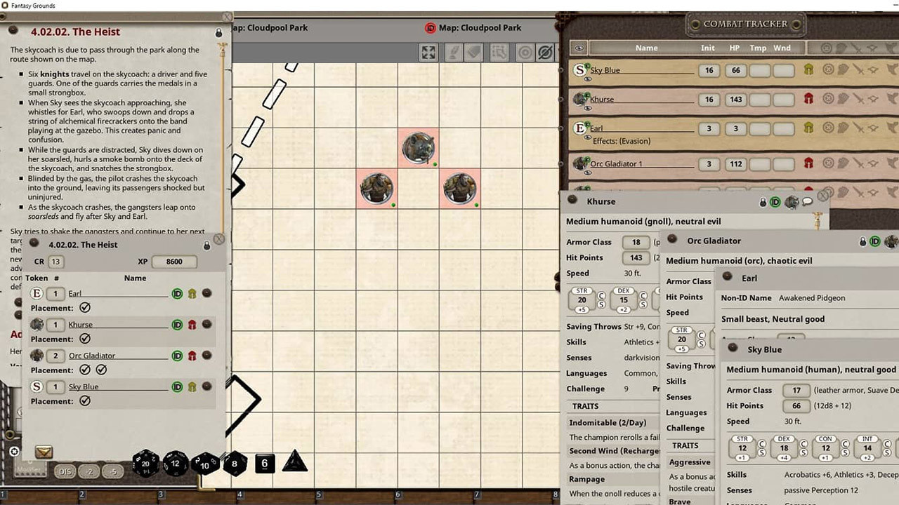 Fantasy Grounds - D&D Adventurers League EB-07 Song of the Skyのスクリーンショット 1