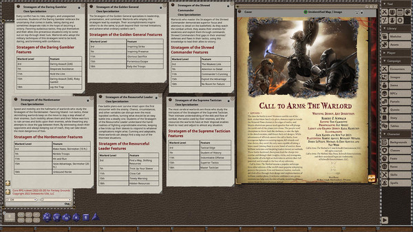 Fantasy Grounds - Call to Arms: The Warlord