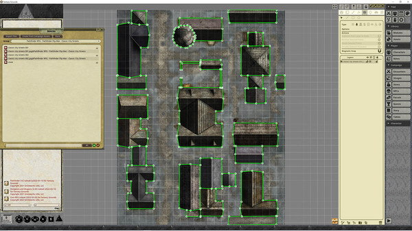 Fantasy Grounds - Pathfinder RPG - Pathfinder Flip-Map - Classic City Streets