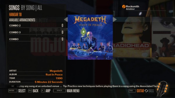 Rocksmith - Megadeth - Hangar 18