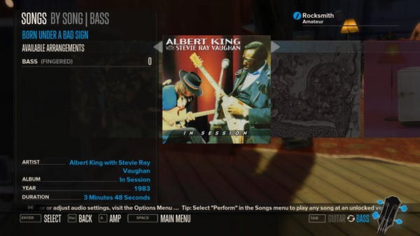 Rocksmith - Albert King with Stevie Ray Vaughan - Born Under a Bad Sign