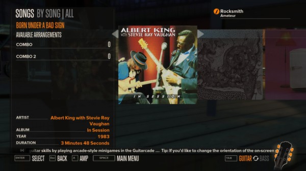 Rocksmith - Albert King with Stevie Ray Vaughan - Born Under a Bad Sign