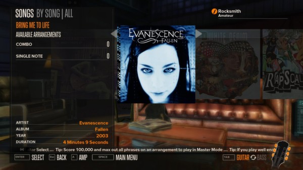 Rocksmith - Evanescence - Bring Me to Life