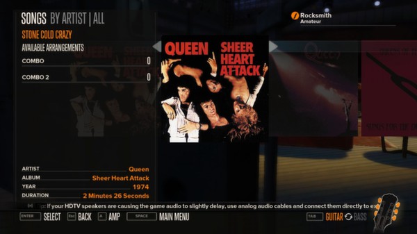 Rocksmith - Queen - Stone Cold Crazy