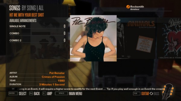 Rocksmith - Pat Benatar - Hit Me With Your Best Shot