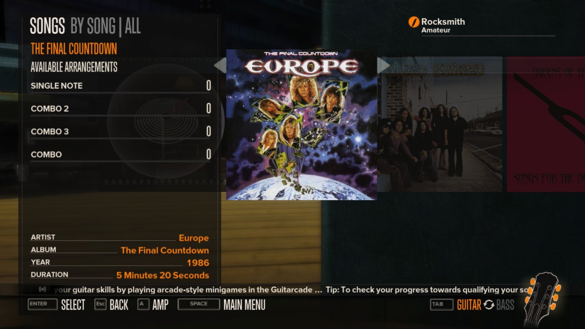 Rocksmith - Europe - The Final Countdown Featured Screenshot #1