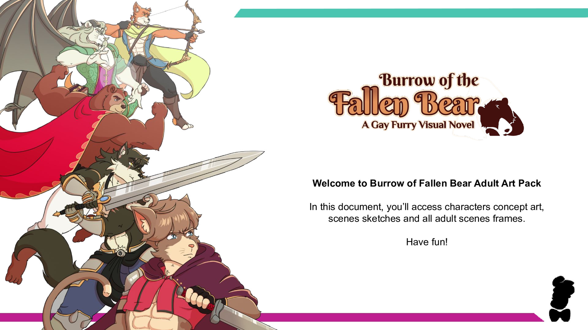 Burrow of the Fallen Bear: Adult Art Pack