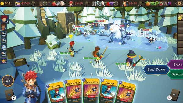 Screenshot 4 of Ragtag Heroes : CO-OP Deckbuilder - final gameplay screenshot