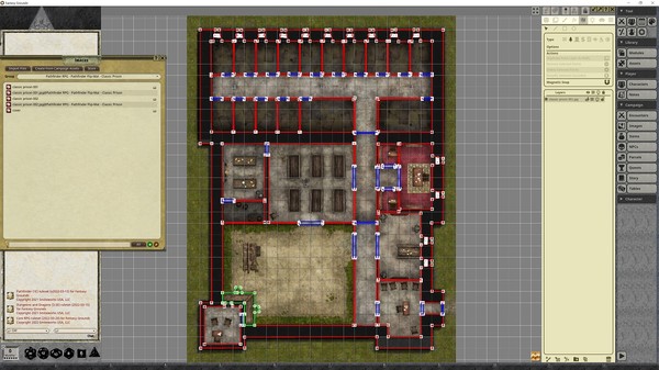 Fantasy Grounds - Pathfinder RPG - Pathfinder Flip-Mat - Classic Prison