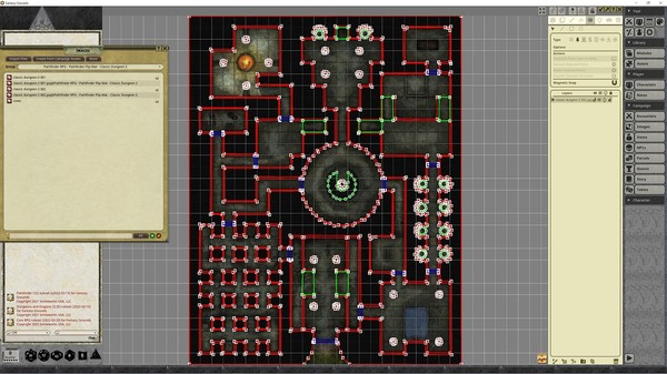 Fantasy Grounds - Pathfinder RPG - Pathfinder Flip-Mat - Classic Dungeon 2