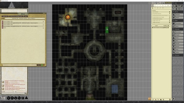 Fantasy Grounds - Pathfinder RPG - Pathfinder Flip-Mat - Classic Dungeon 2