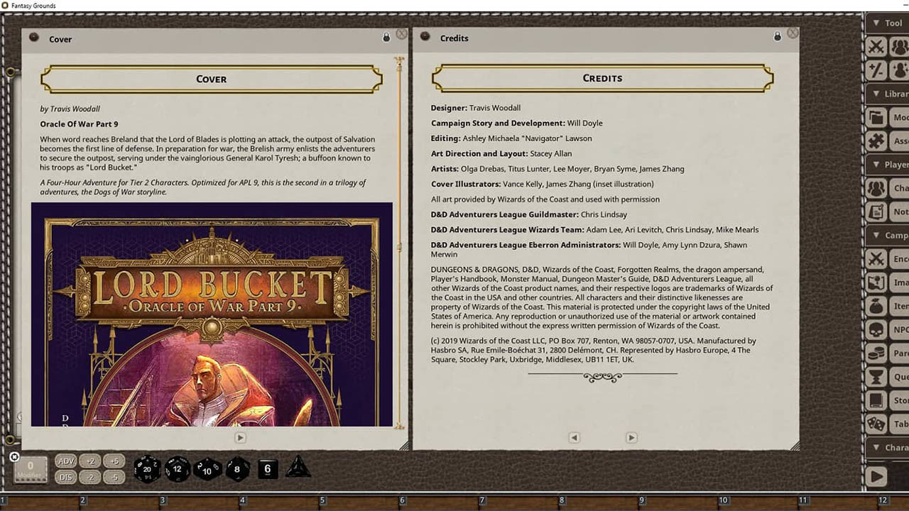 Fantasy Grounds - D&D Adventurers League EB-09 Lord Bucketのスクリーンショット 1