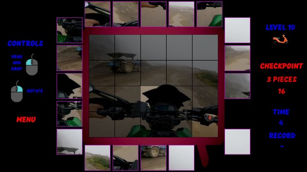 Screenshot z Motorbike Video Puzzle Screenshot z Motorbike Video Puzzle