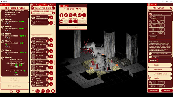 Screenshot z RPG Plus - Virtual Tabletop Screenshot z RPG Plus - Virtual Tabletop