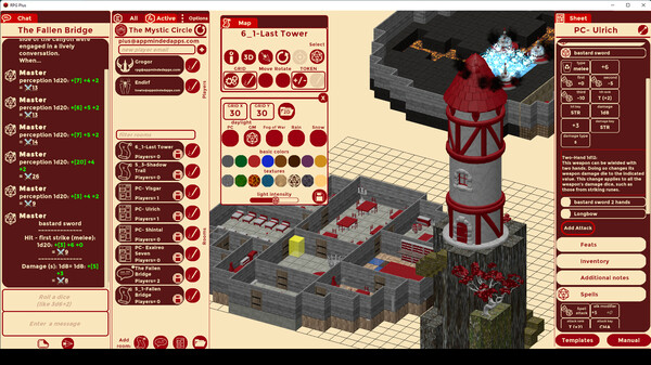 Screenshot z RPG Plus - Virtual Tabletop Screenshot z RPG Plus - Virtual Tabletop
