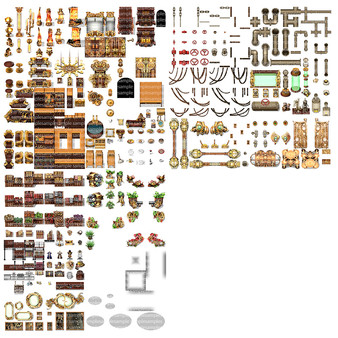 Screenshot z RPG Maker MZ - KR Steampunk Interior Tileset Screenshot z RPG Maker MZ - KR Steampunk Interior Tileset