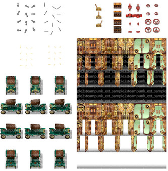 RPG Maker MZ - KR Steampunk Exterior Tileset