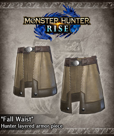 Monster Hunter Rise - "Fall Waist" Hunter layered Armor Piece