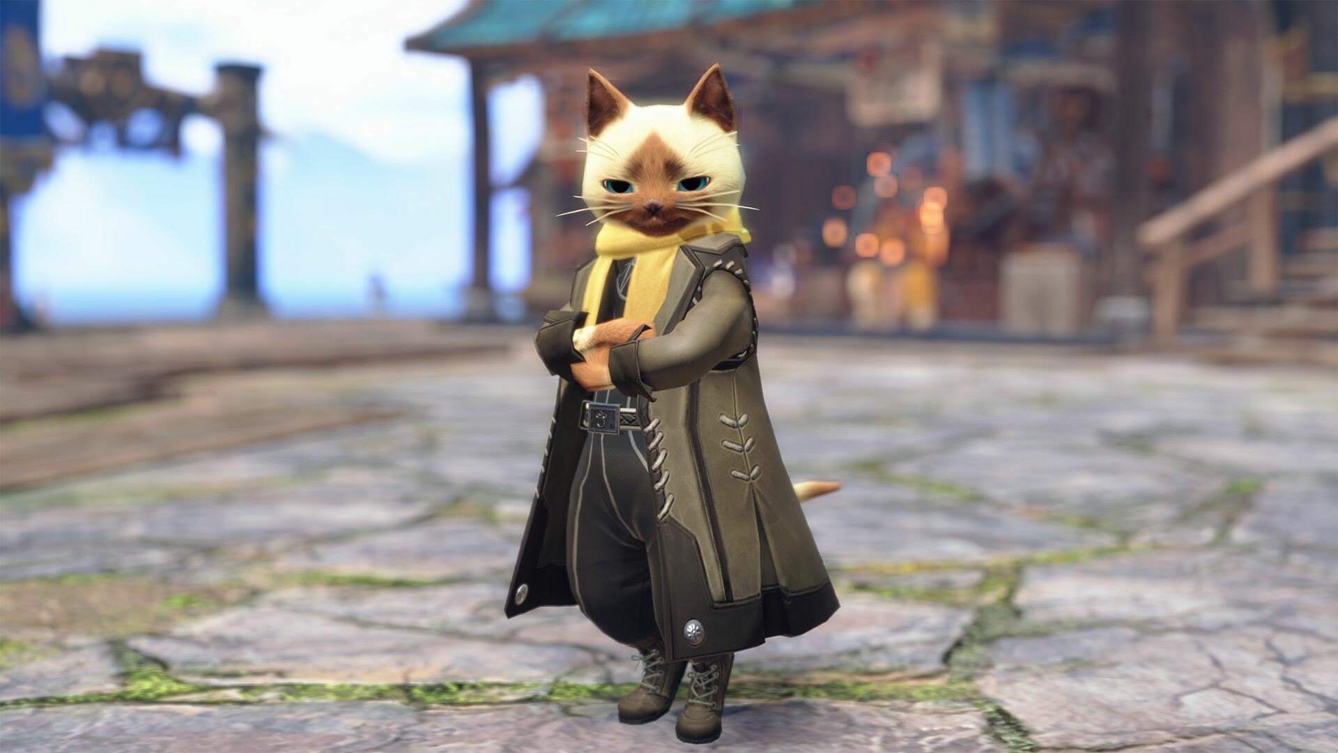 Monster Hunter Rise - "Felyne Fall" Palico Layered Armor Set Featured Screenshot #1