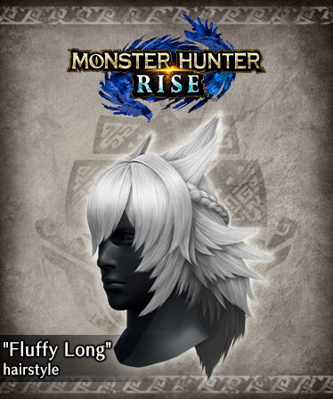 Monster Hunter Rise - &quot;Fluffy Long&quot; hairstyle