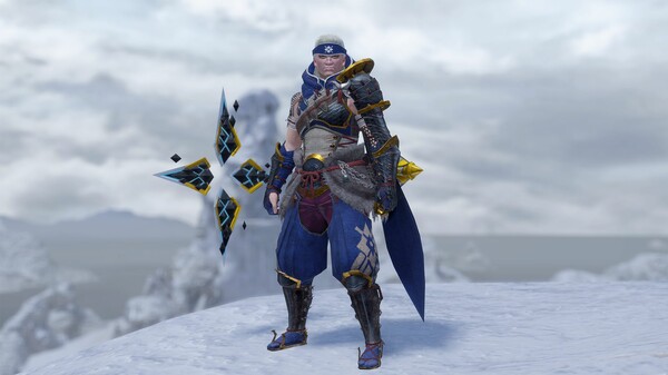 Monster Hunter Rise - "Lost Code: Carnhan" Hunter layered weapon (Sword & Shield)