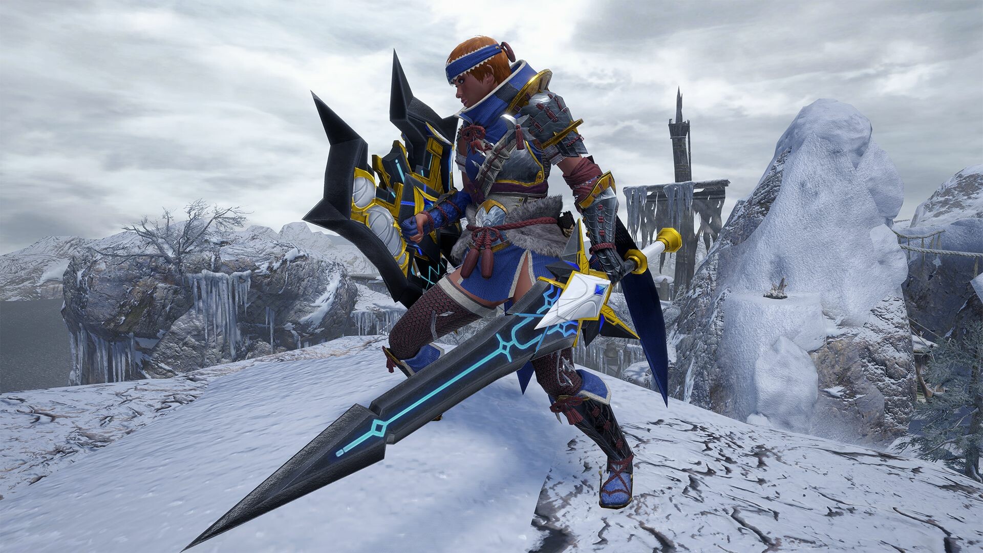 Monster Hunter Rise - "Lost Code: Sara" Hunter layered weapon (Charge Blade) Featured Screenshot #1