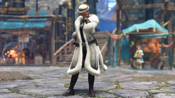 Monster Hunter Rise - "Fluffy Fur Hat" Hunter layered armor piece