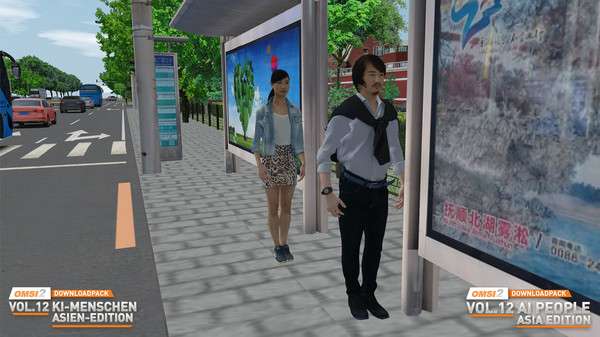 Screenshot z OMSI 2 Add-on Downloadpack Vol. 12 - AI People - Asia Edition