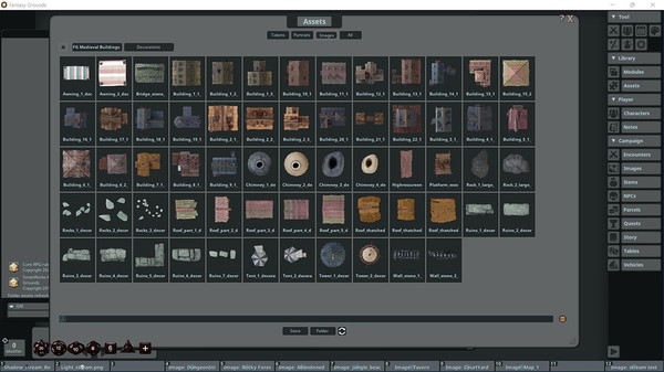 Fantasy Grounds - FG Medieval Buildings Map Pack