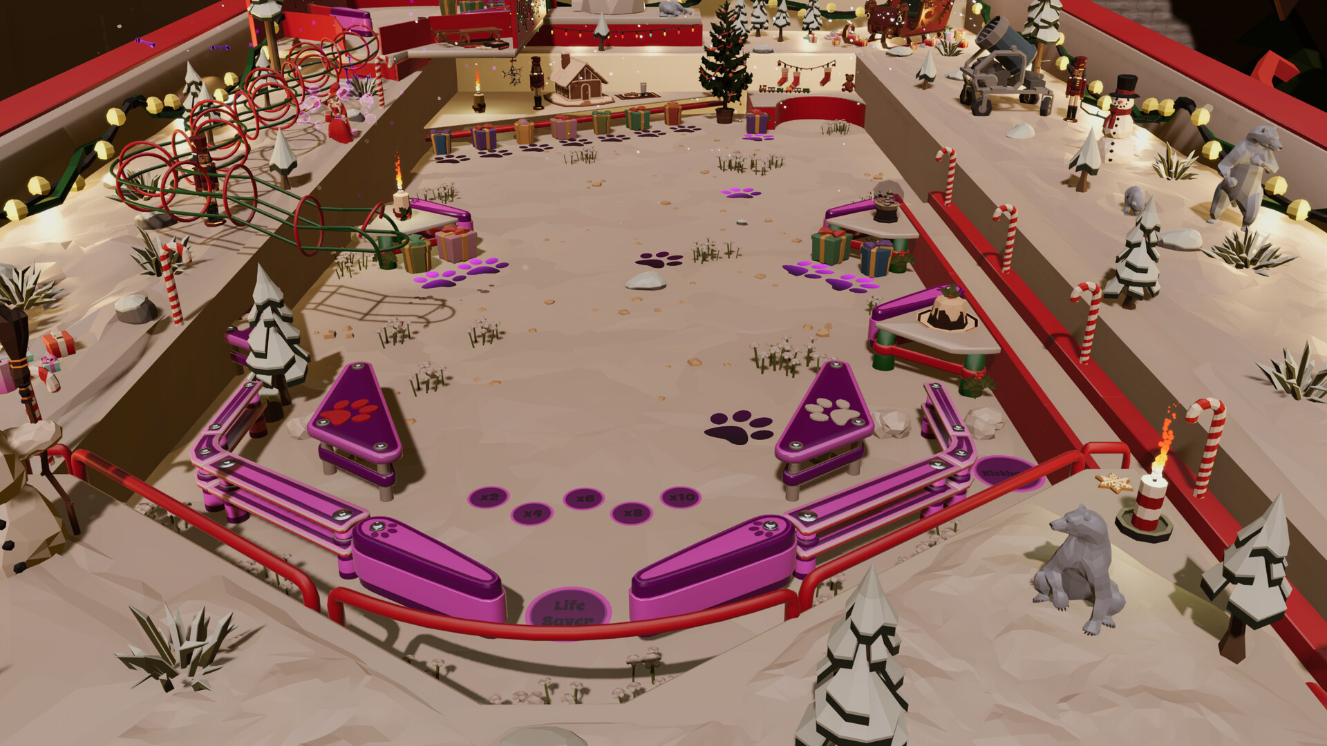 Roxy Raccoon's Pinball Panic - Christmas Carnage Featured Screenshot #1