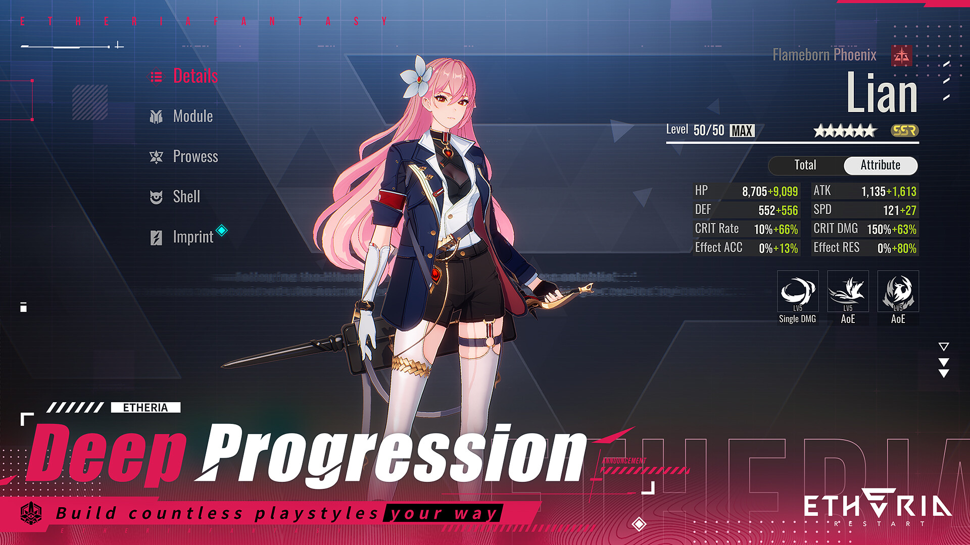 An Animus character showcase in Etheria: Restart